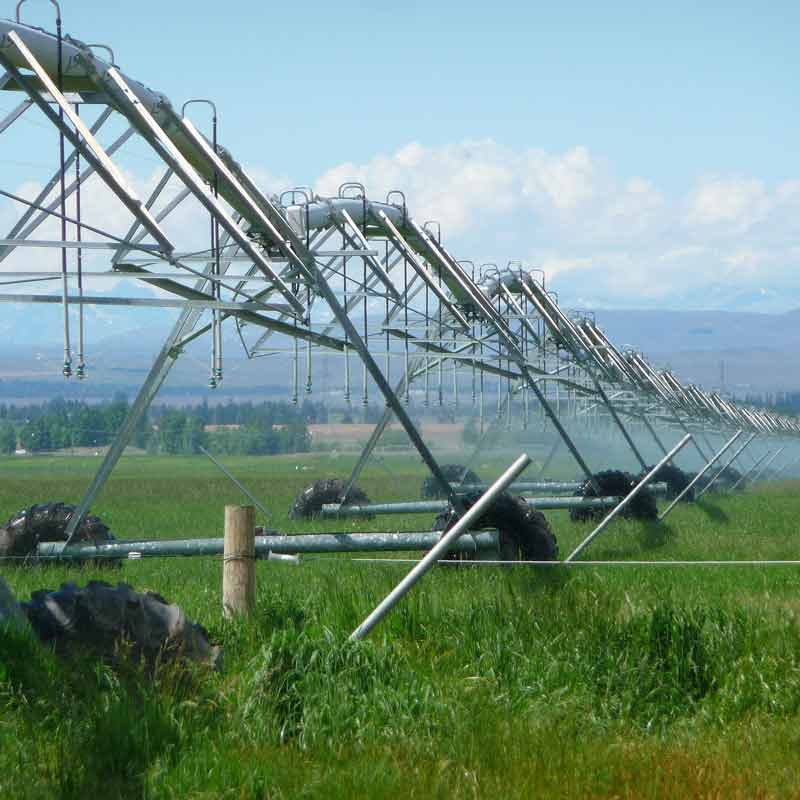 Operation of electric irrigation and water management equipment