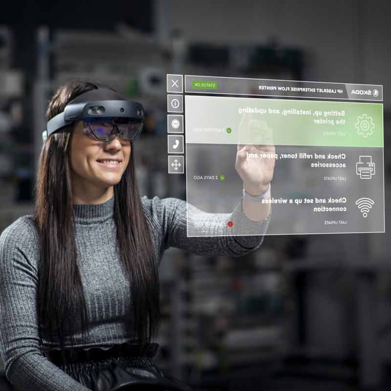 Magnets in augmented reality glasses and wearable display technology