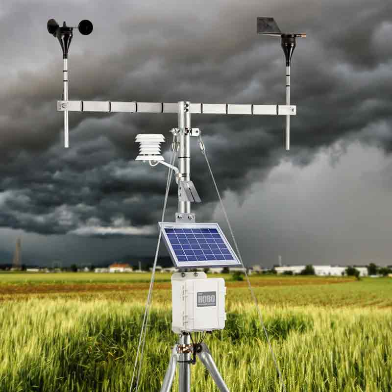 Magnets in powered meteorological equipment